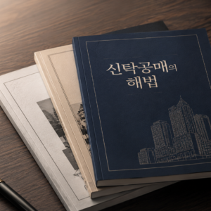 공매아재 전자책 신탁공매의 해법 소개 이미지로 신탁원부, 우선수익자, 공고문, 부가세, 임차인 분석을 안내하는 대표 이미지