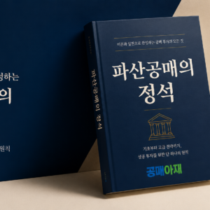공매아재 전자책 파산공매의 정석 소개 이미지로 파산공매 물건 찾기, 파산관재인, 입찰 절차와 등기 실무를 안내하는 대표 이미지
