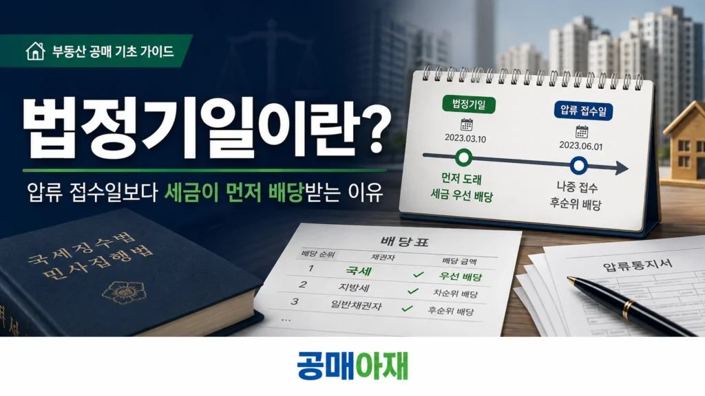 법정기일이 압류 접수일보다 앞서 조세채권이 먼저 배당될 수 있는 이유